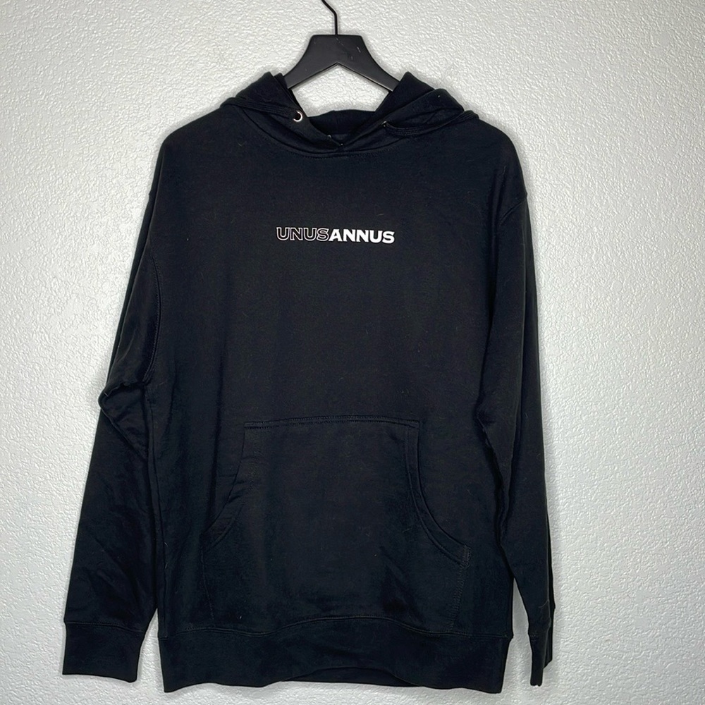 Unus Annus Black Coffin Hoodie NWOT Size M
